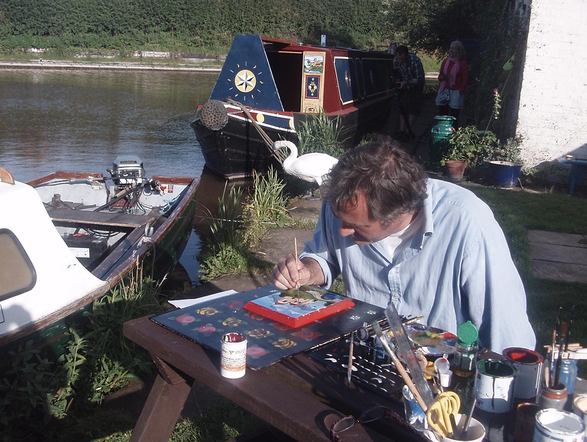 Canal Boat Painting Saltscape